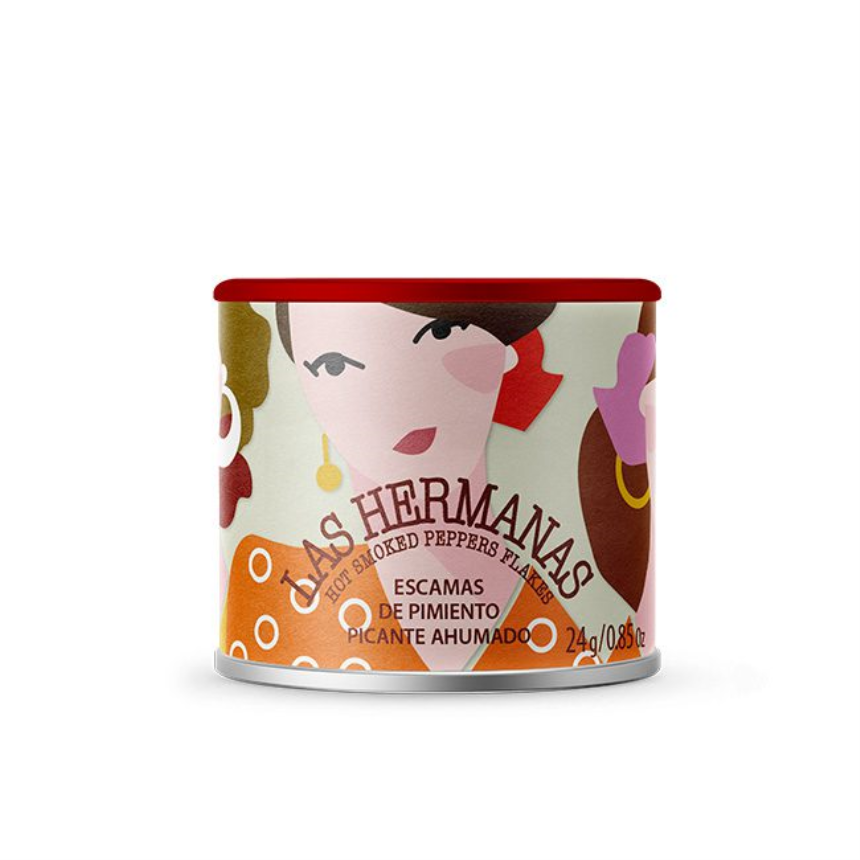 Paprikaflocken scharf, Dose 24 gr. - Las Hermanas
