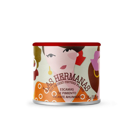 Paprikaflocken scharf, Dose 24 gr. - Las Hermanas
