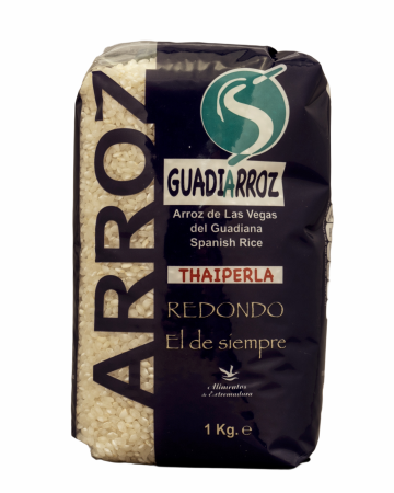 Runder Reis - Arroz redondo GUADIARROZ, 1 KG (Paellareis) Extra