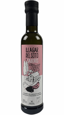 Oliven&#246;l Virgen Extra Lagar del Soto Glasflasche 0.25 L - Schwarzer Knoblauch - BIO
