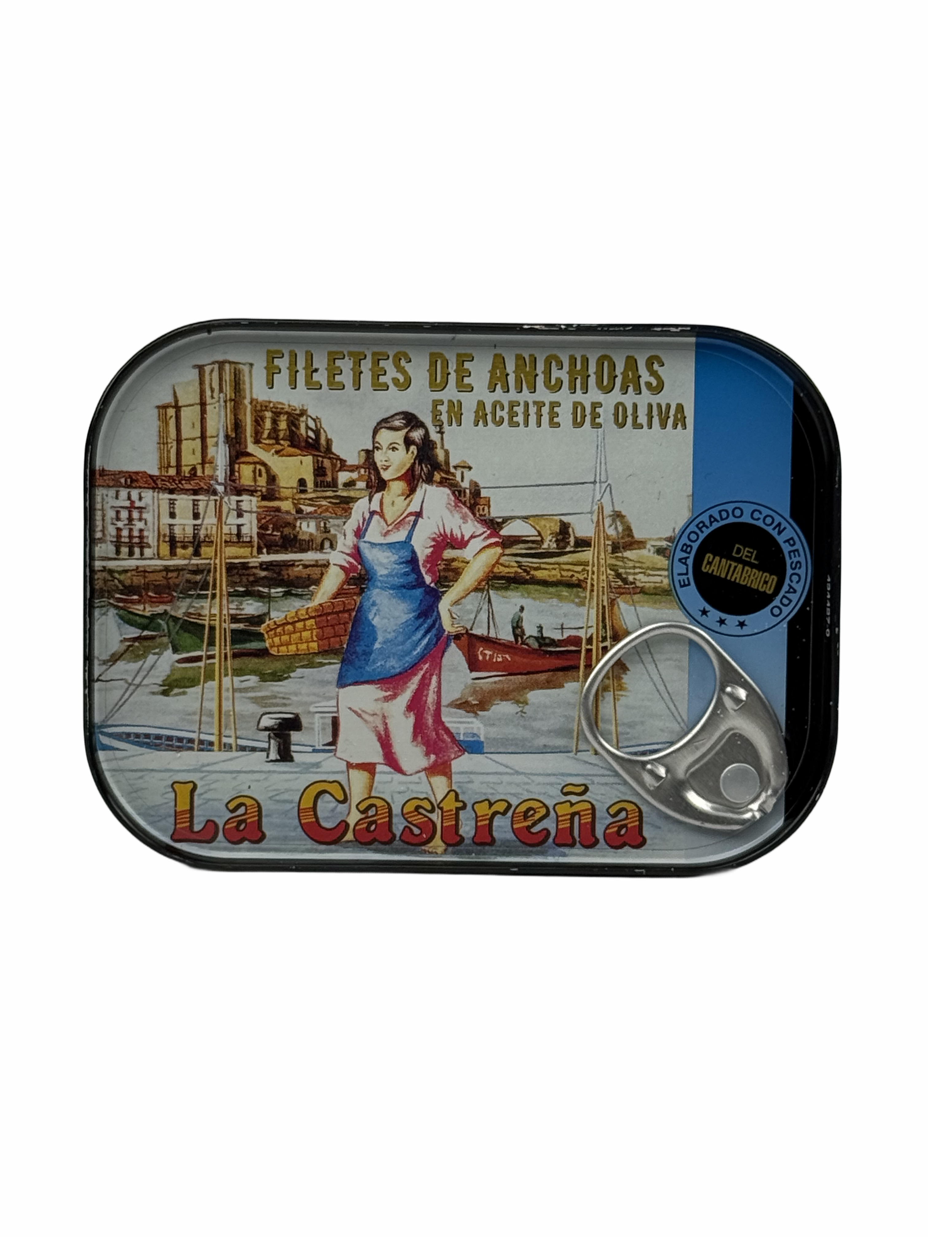 Sardellenfilets - La Castreña  - Mar Cantábrico, 78gr, in Olivenöl (RR-80)