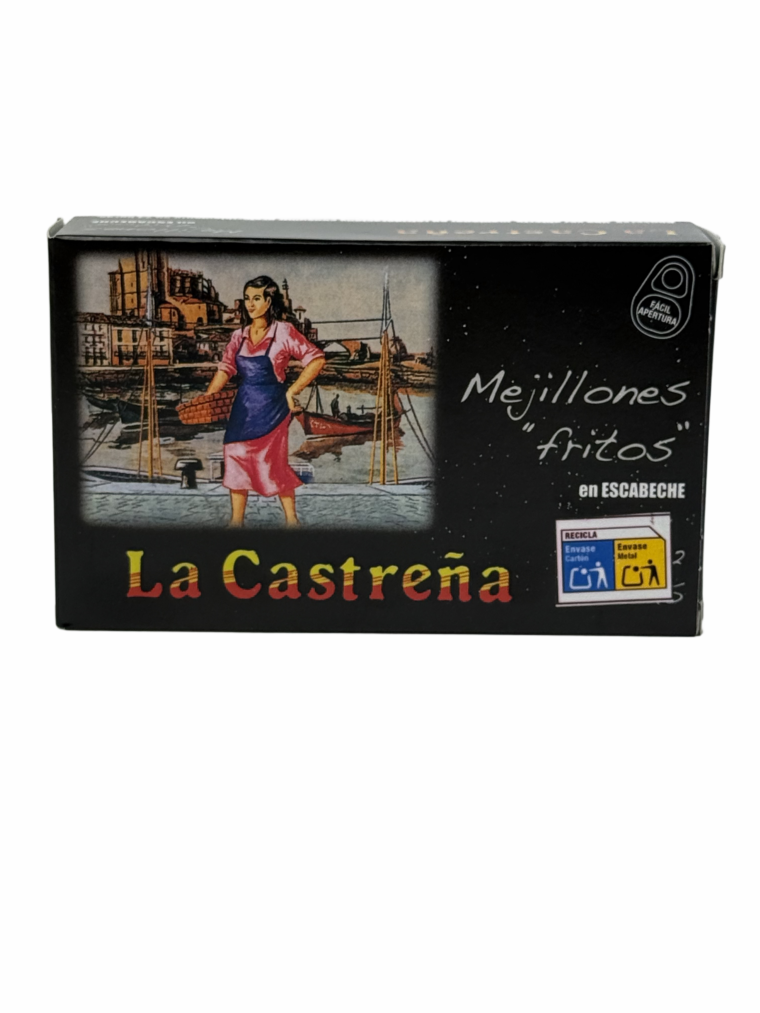 Mejillones en Escabeche (marinierte Miesmuscheln) - La Castreña, 120gr  (RR-125)