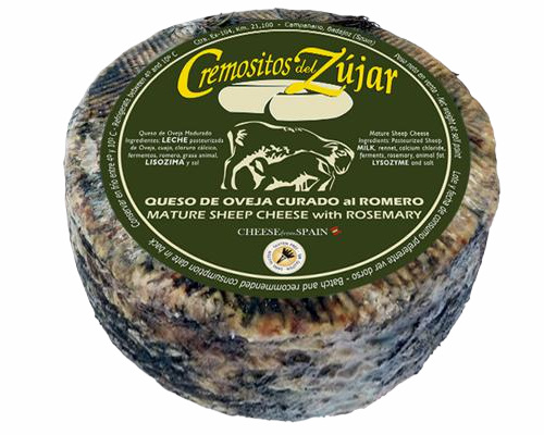Cremosito del Zujar - Curado Oveja, Rosmarin 3 kg - 100% Rohmilch Schaf, gereift