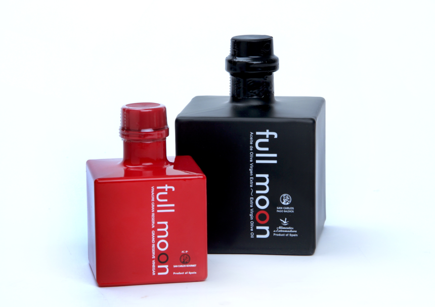 Set Full Moon - Oliven&amp;#246;l Virgen Extra, Balsamico Essig dunkel, je 0.2 L