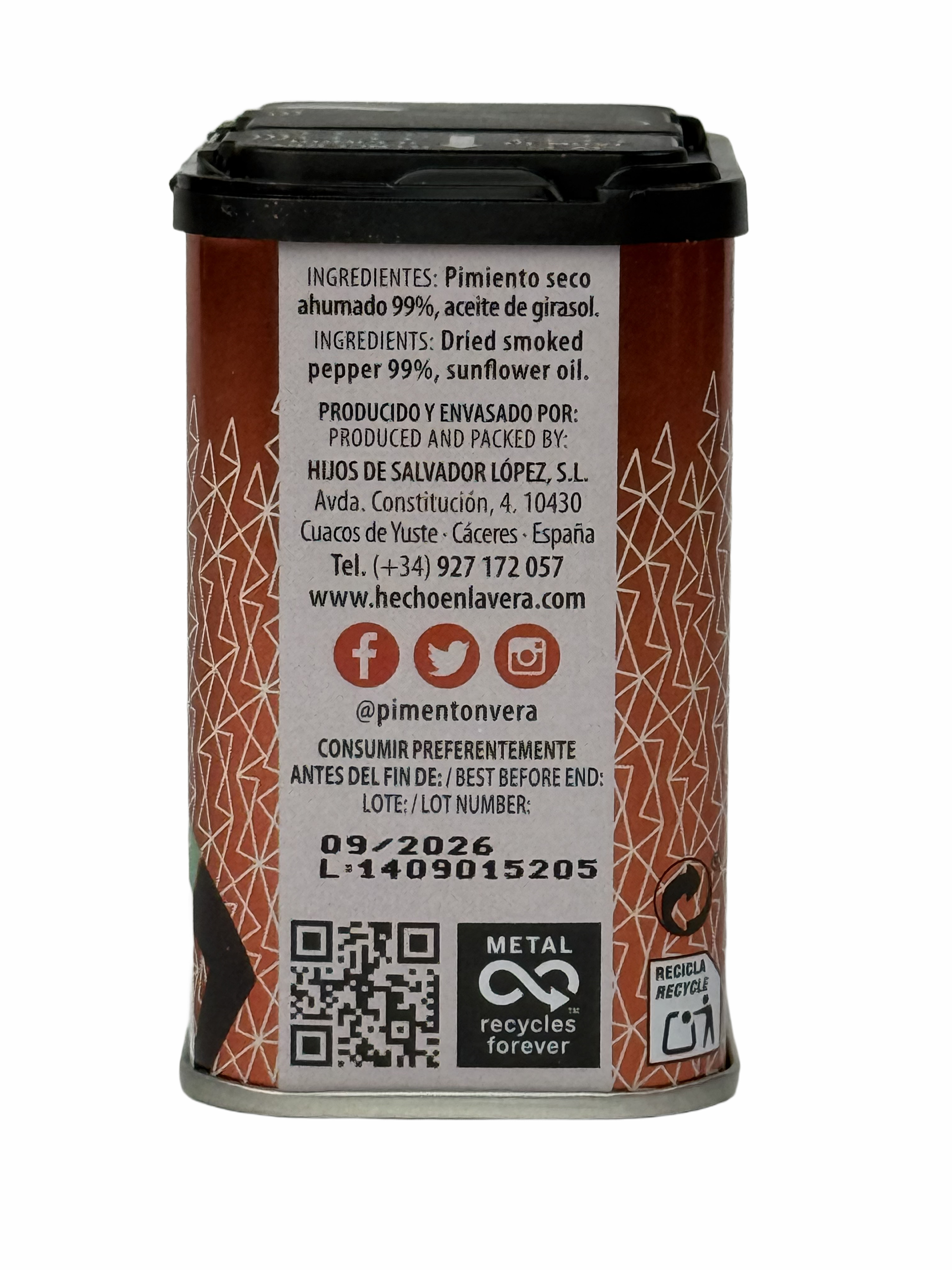 Paprika scharf, Dose 70 gr.