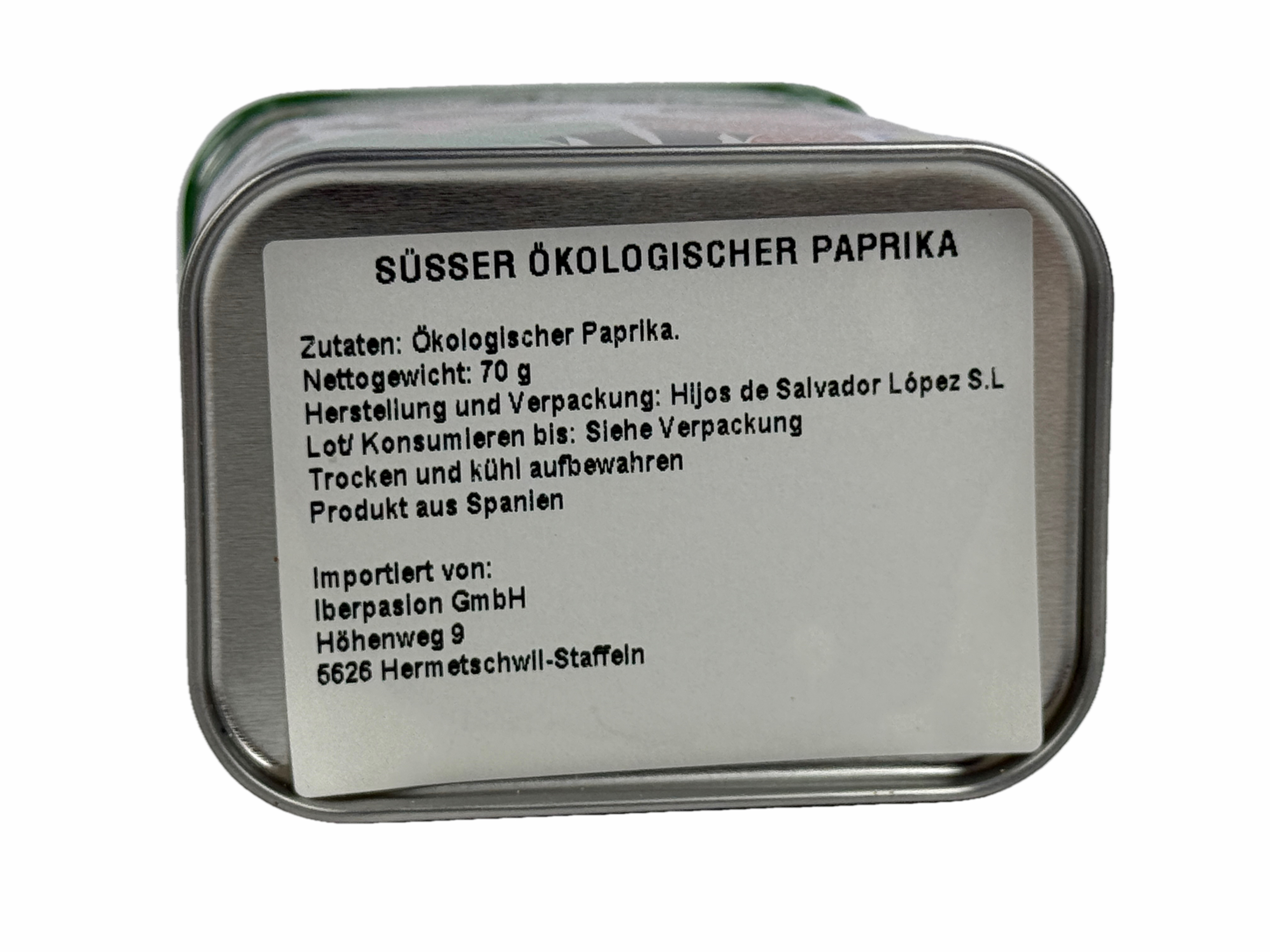 Paprika edelsüss, Dose 70 gr. - BIO