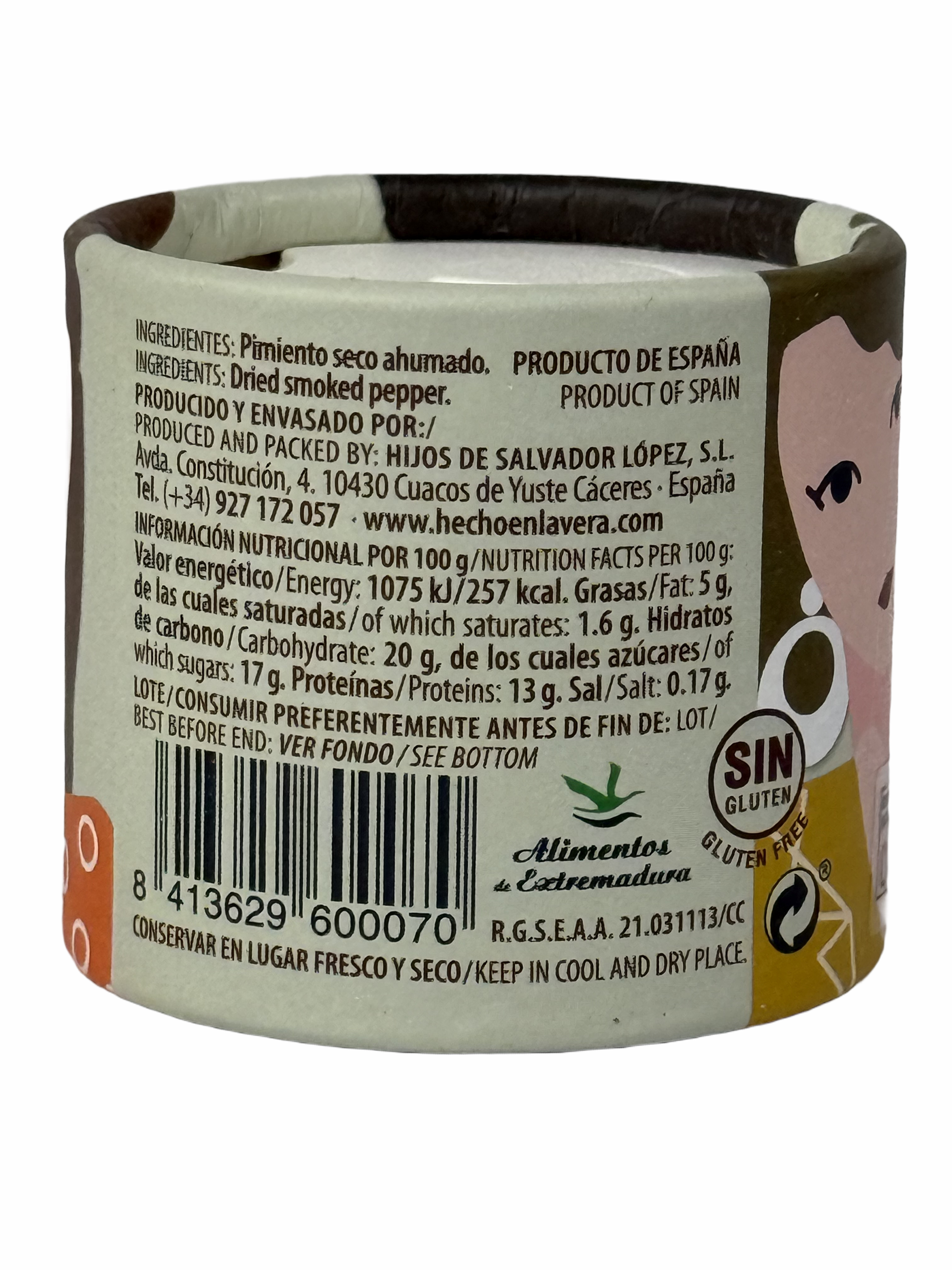 Paprikaflocken scharf, Dose 24 gr. - Las Hermanas