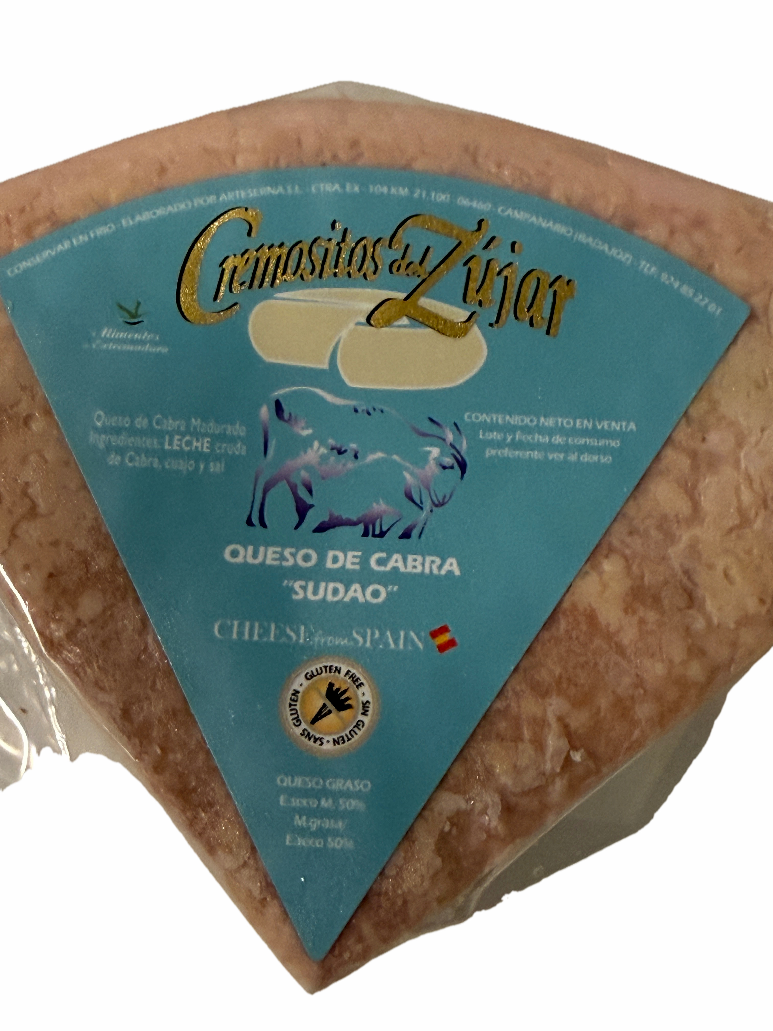 Cremosito del Zujar "Ziegenkäse - Sudao" Keil 220 gr - Käse 100% Ziegen-Rohmilch
