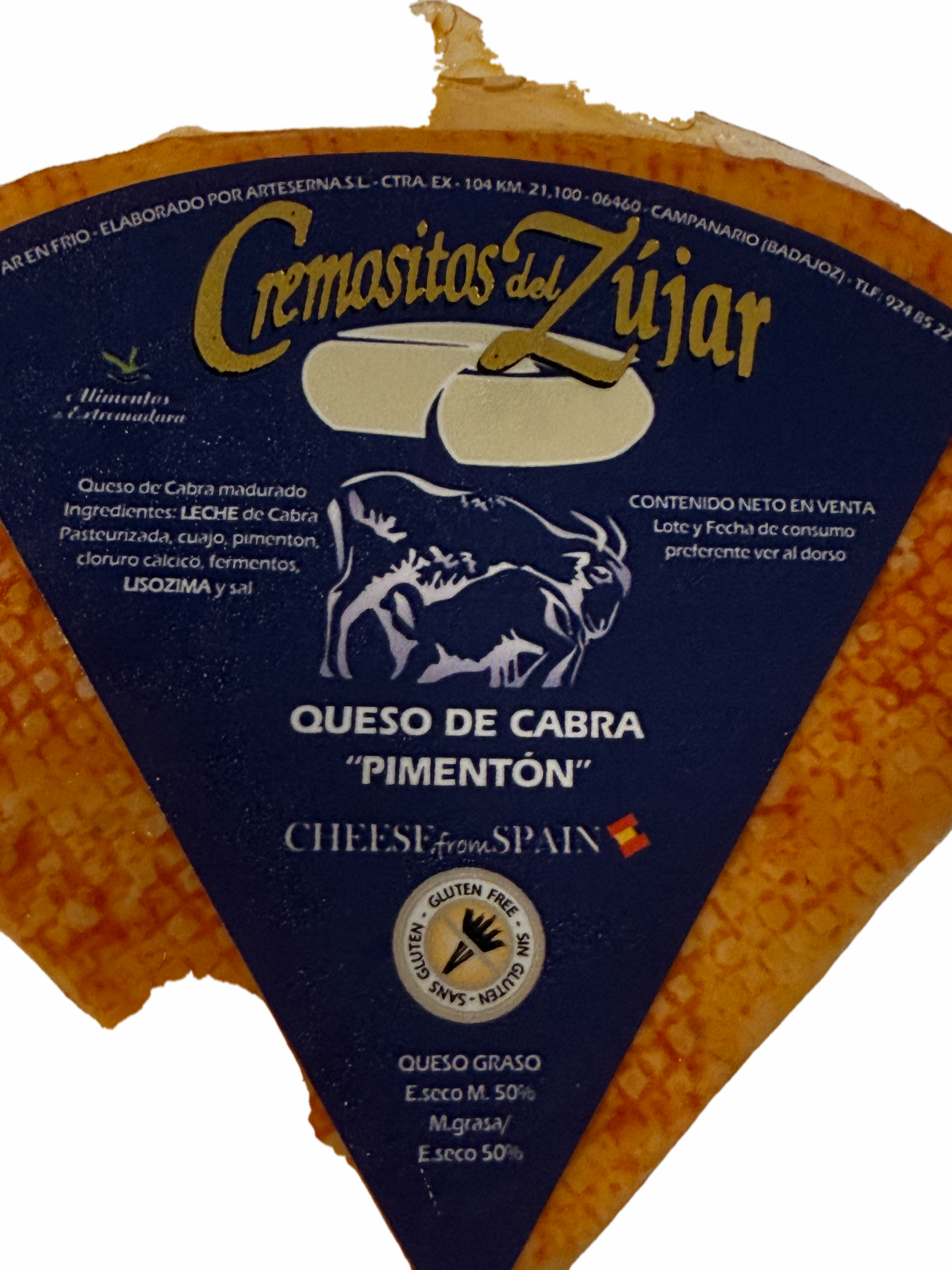 Cremosito del Zujar "Ziegenkäse Pimenton de la Vera" Keil 200 gr - Käse 100% Ziege