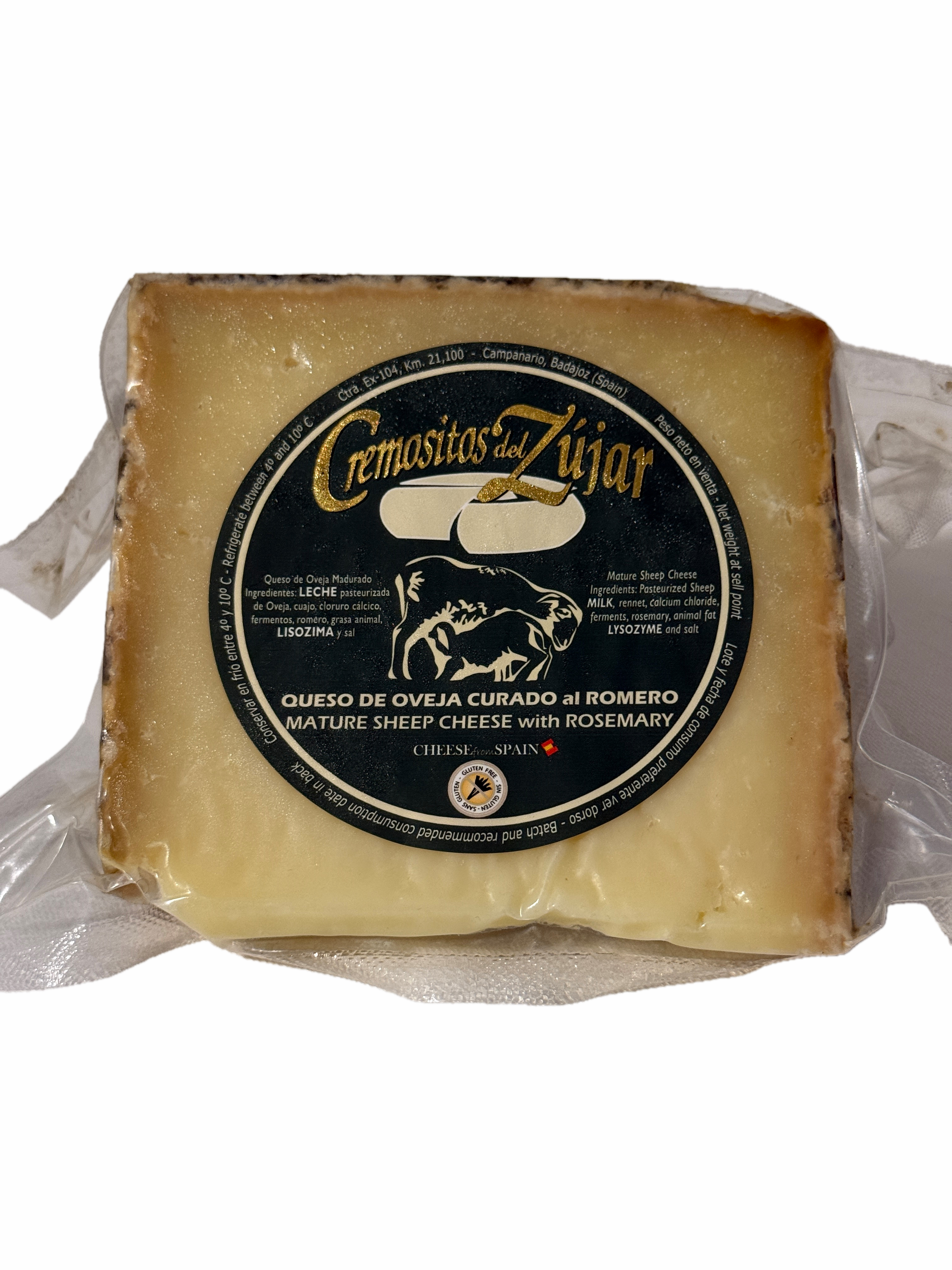 Cremosito del Zujar - Curado Oveja, Rosmarin Keil 400gr - 100% Rohmilch Schaf, gereift
