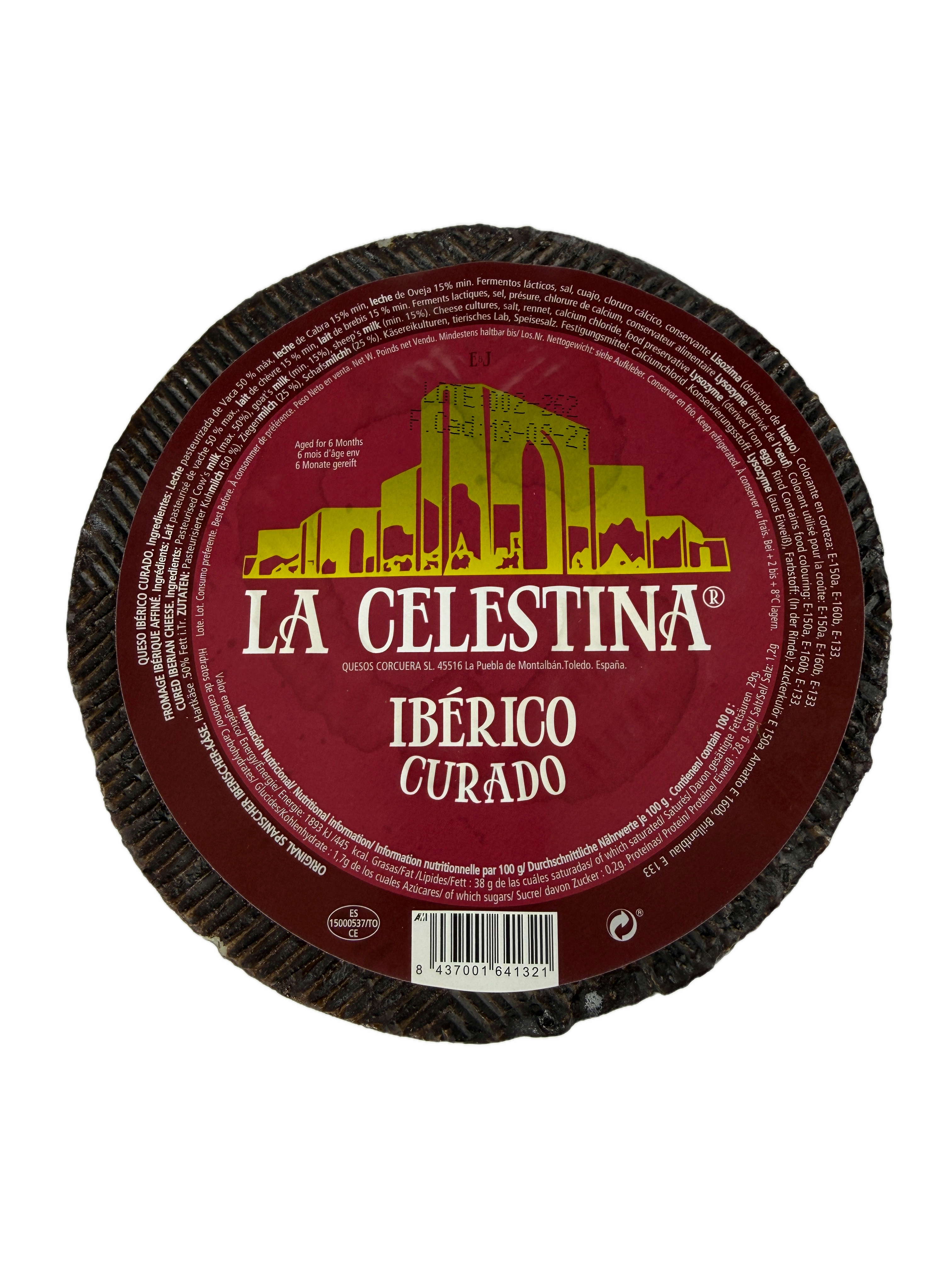 "La Celestina" Iberico Curado (gereift) gemischt 3 kg, past. Milch - Käse