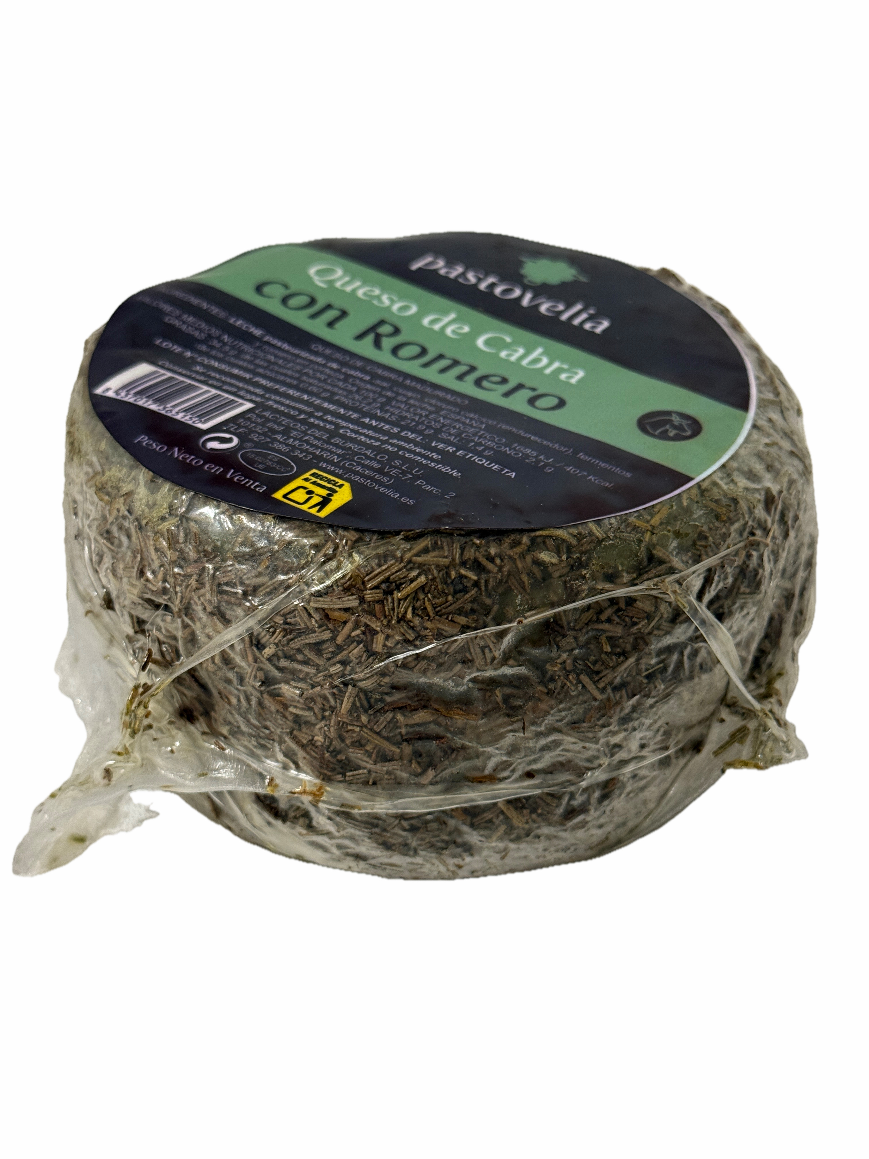 Pastovelia - Ziegenkäse - Cabra Rosmarin, gereifter Käse past. Milch, 400gr