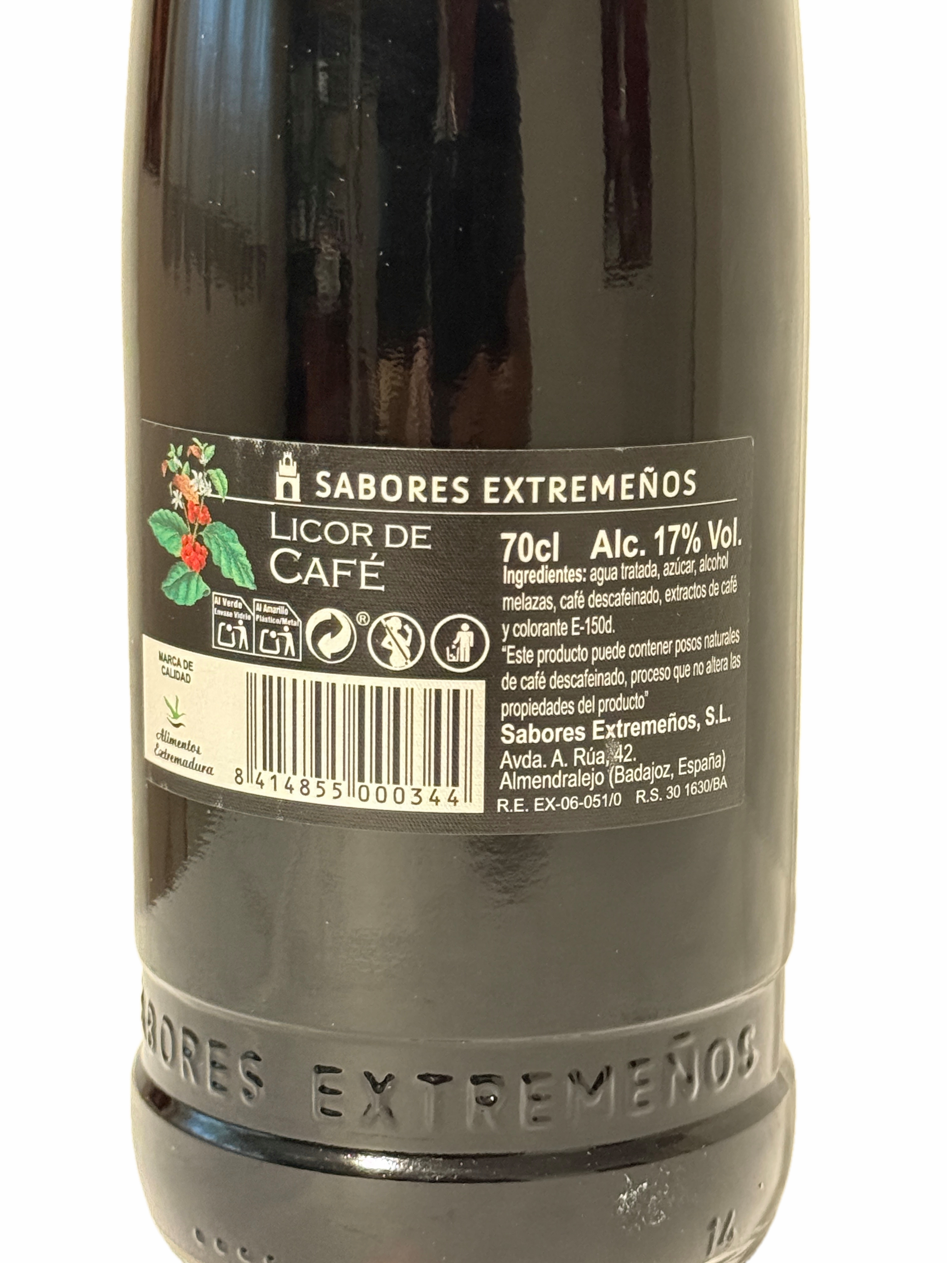 Licor de Café - Kaffee Likör - 0.7 L Flasche
