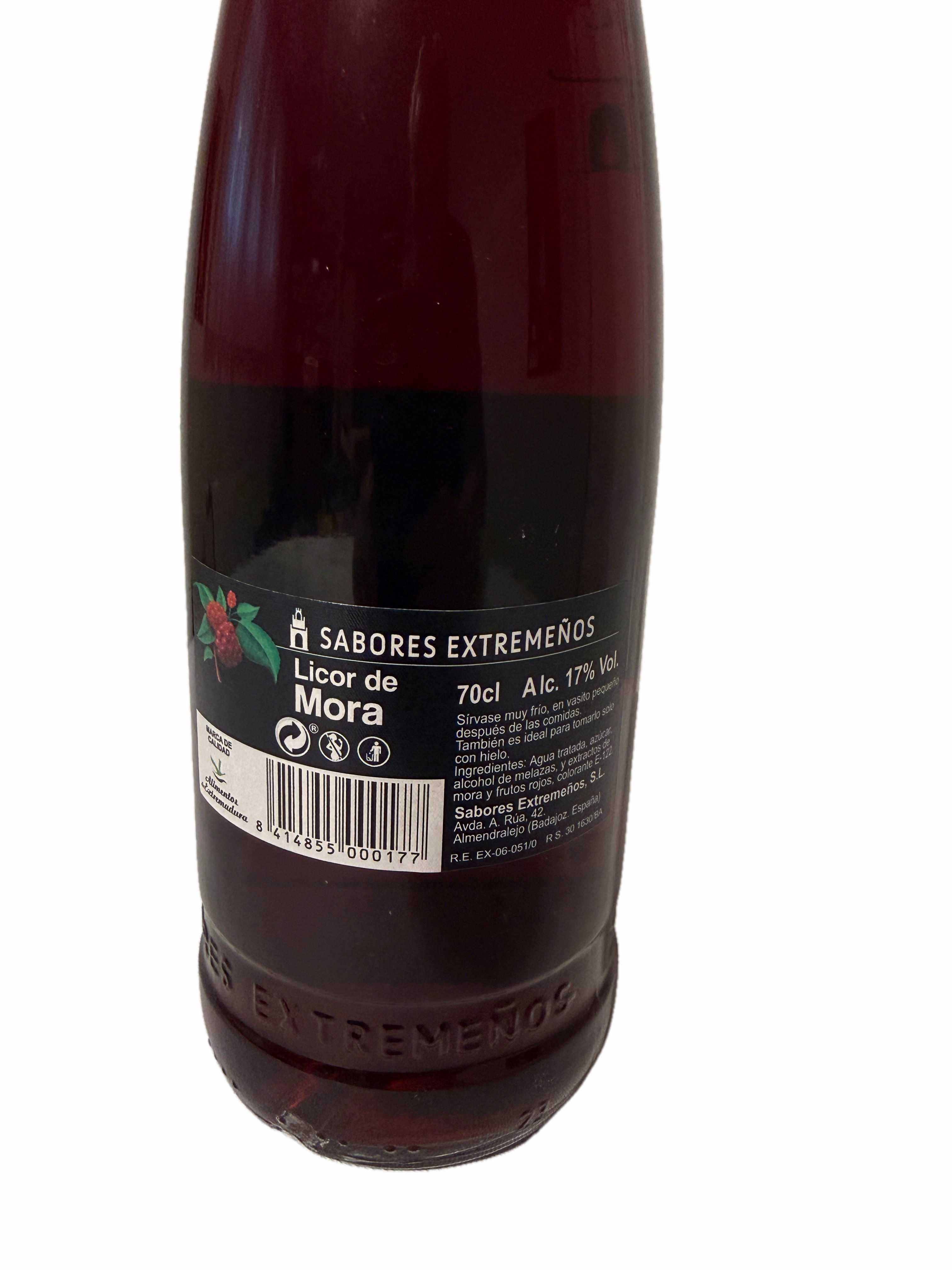 Licor Mora - Maulbeeren-Likör - 0.7 L Flasche