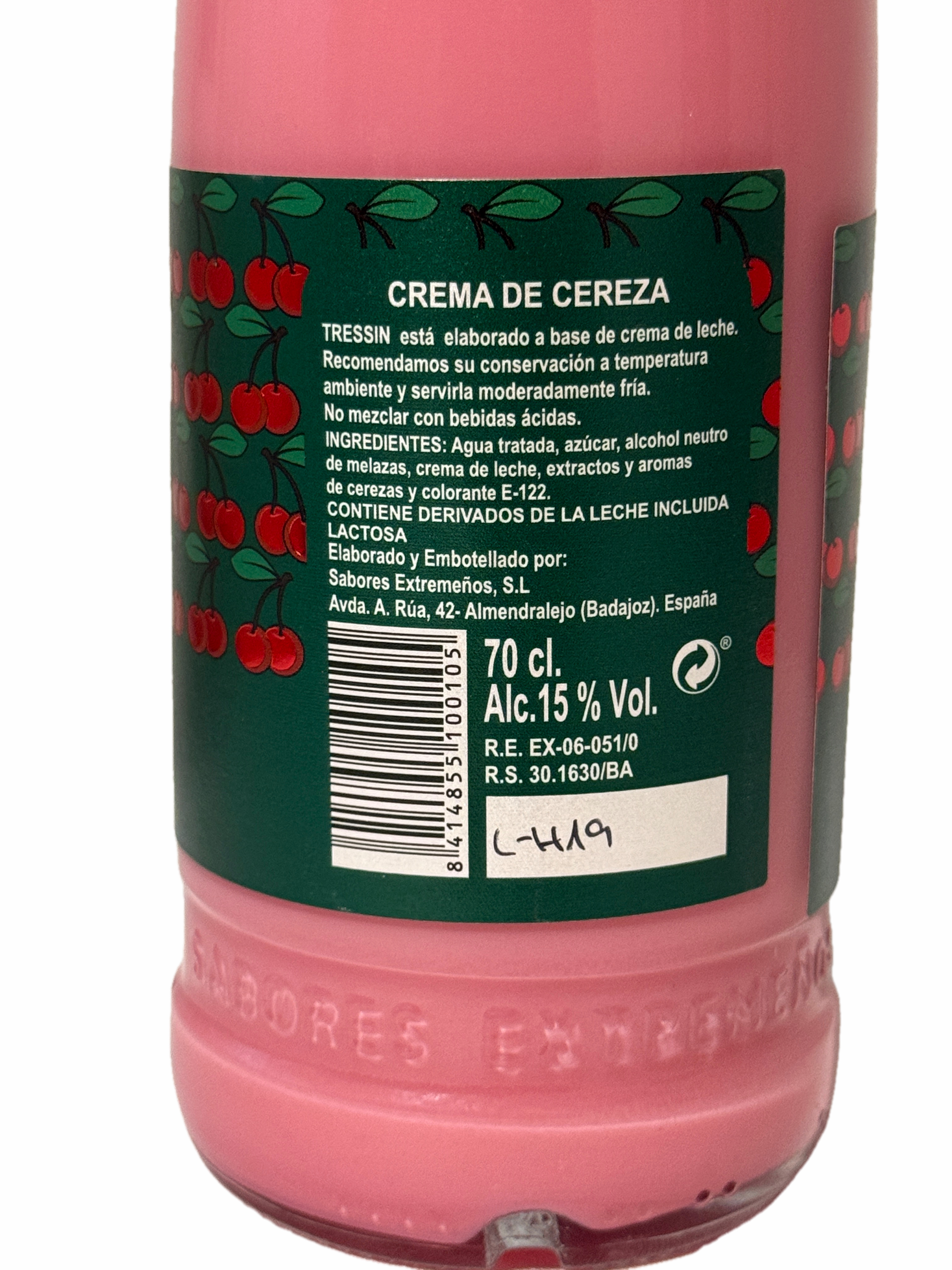 Crema de Cereza - Kirschen-Crème - 0.7 L Flasche