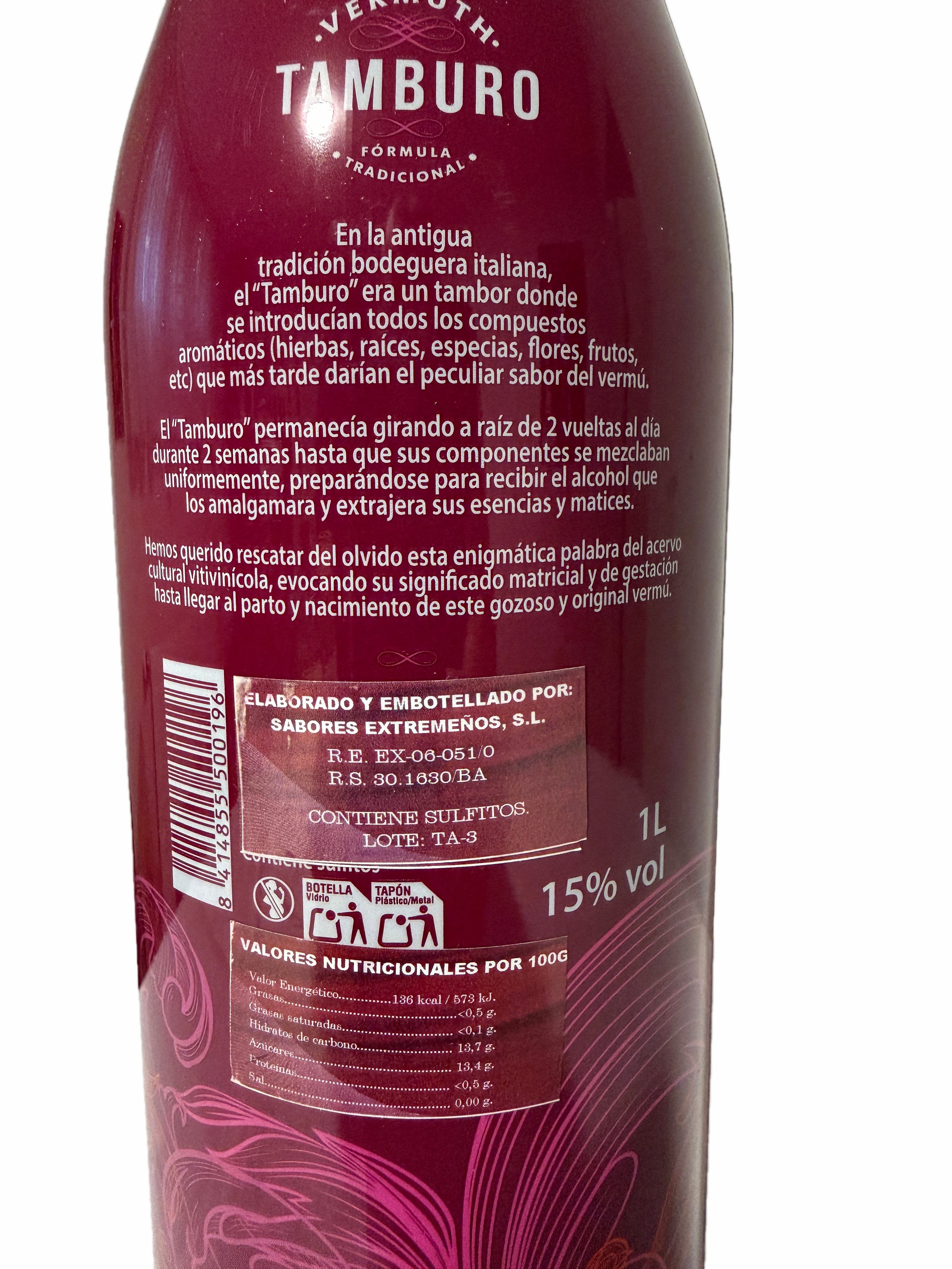Tamburo - Wermut rot, 1 L