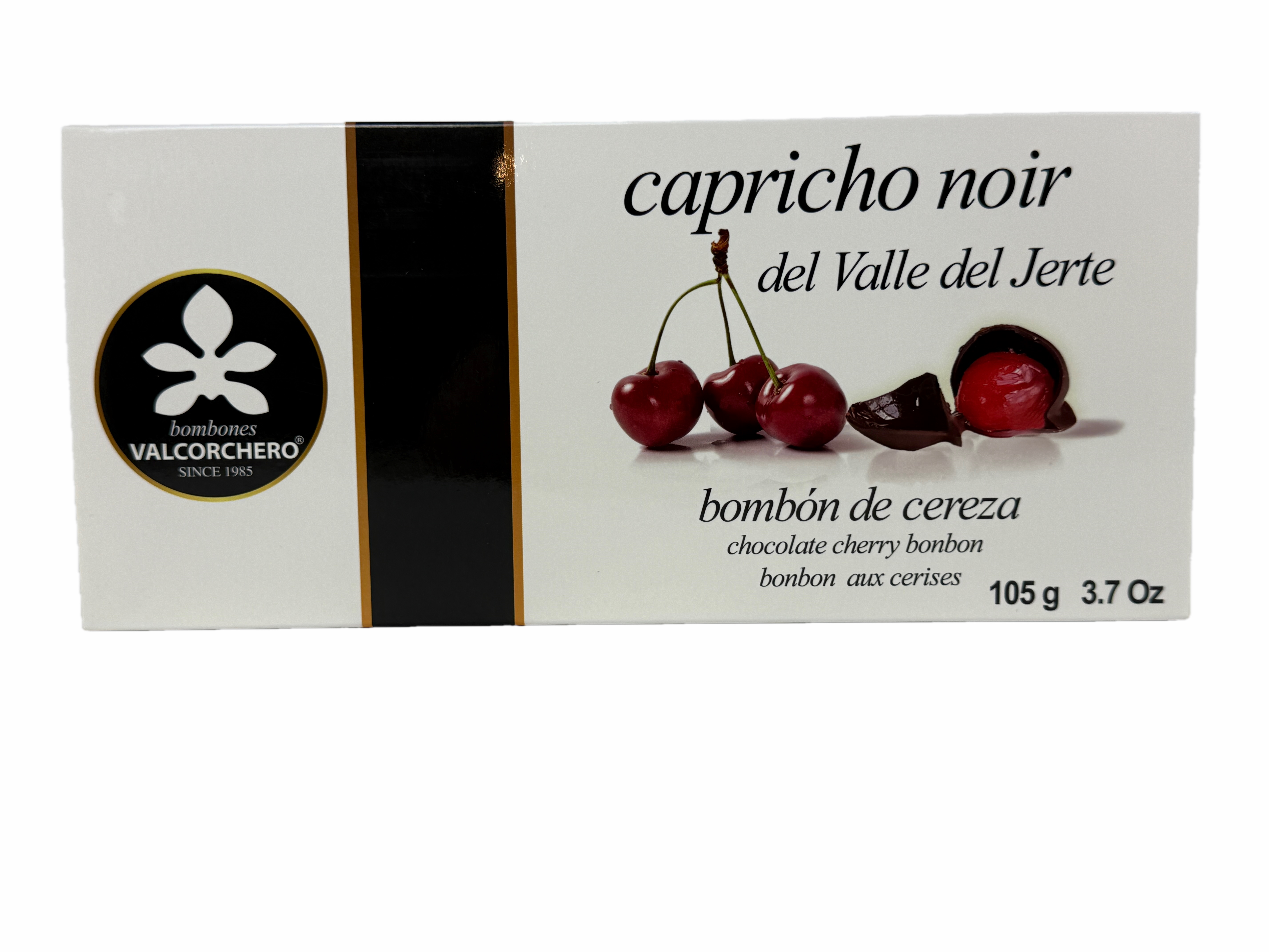 Capricho noir - Valle del Jerte - Kirschenpralinés mit dunkler Schokolade, 10 Stück, 105g