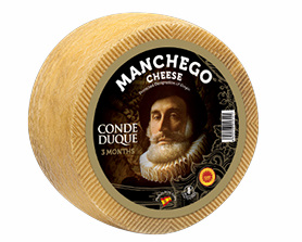 Conde Duque Manchego Semicurado  3 kg, Rohmilch: Schaf, 3 Monate gereift - K&amp;#228;se